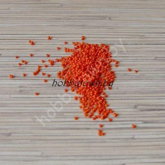 Бисер морковный непрозрачный 50 гр.