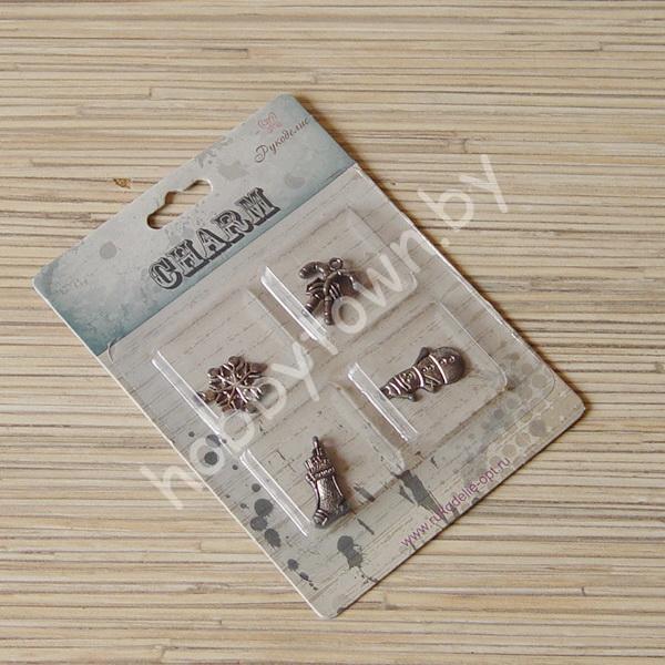 Набор для скрапбукинга подвески, металл 4шт.