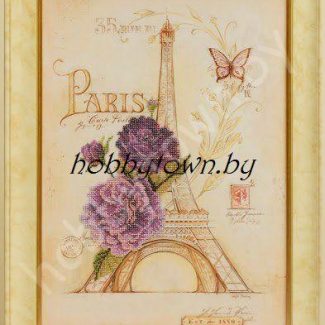 Набор для вышивания бисером "Романтический Париж" 28х38 см