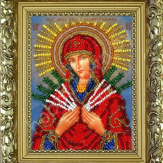 Набор для вышивания бисером (с рамкой) Семистрельная 9,5х12,5 см