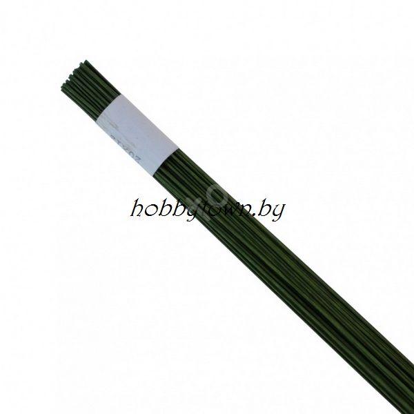 Проволока в бумажной обмотке №20 (цв.зеленый) 10 шт.