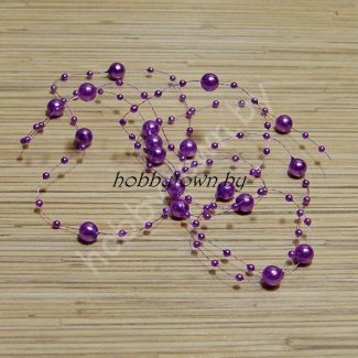 Бусины на леске 3/8мм (длина 1,35 метра) цв. фиолетовый