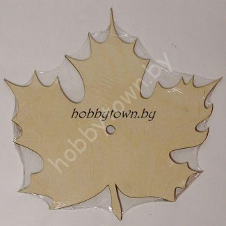 Деревянная заготовка для часов "Лист Клёна"