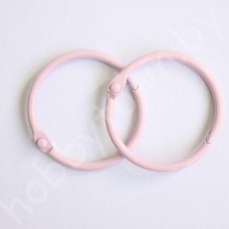 Кольца для альбомов 40 мм (цв. розовый)