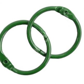 Кольца для альбомов 50 мм (цв. зелёный)