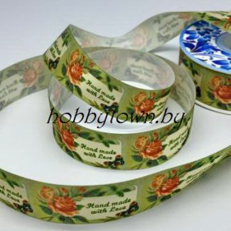 Лента атласная Premium, 25 мм HAND MADE