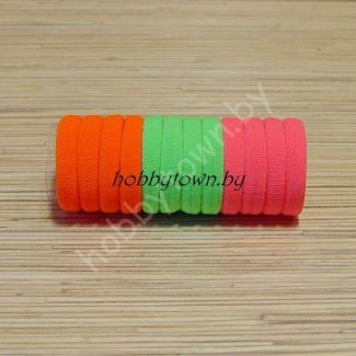 Набор резинок 4 см (цв.ассорти) 12 шт