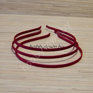 Ободок для волос атласный, 0,6 см (цв.бордовый)
