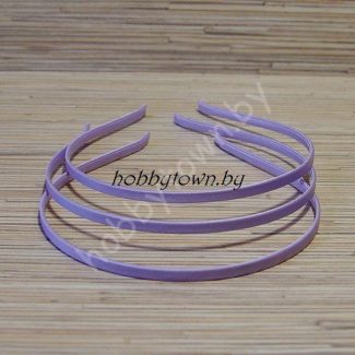 Ободок для волос атласный, 0,6 см (цв.фиолетовый)