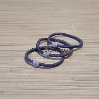 Резинки для волос цветные 5 см (цв.серый)