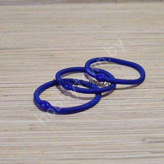 Резинки для волос цветные 5 см (цв.синий)