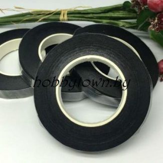 Флористическая тейп лента цвет(чёрный)