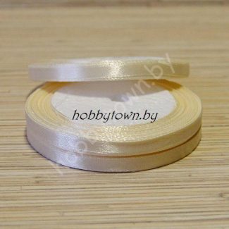 Лента атласная 0,6 см (цв. айвори 83/1)