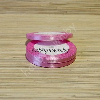 Лента атласная 0,6 см (цв.розовый 93)