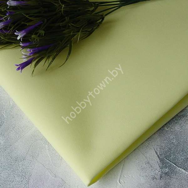 Фоамиран иранский 0,8-1 мм (цв. лимонный 114 (004))