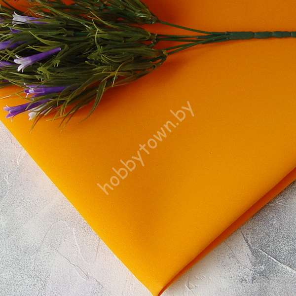 Фоамиран иранский 0,8-1 мм (цв. оранжевый 125 (007))