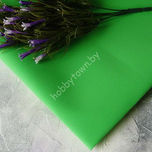 Фоамиран иранский 0,8-1 мм (цв. зеленый лайм 118 (031))