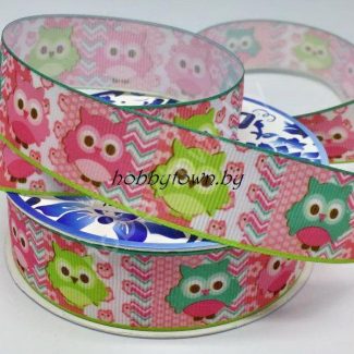 Лента репсовая Premium 2,5см "СОВЯТА" отрез 1м