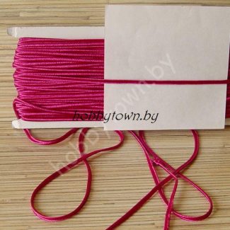 Сутажный шнур (цв.фуксии яркий) отрез 1 м