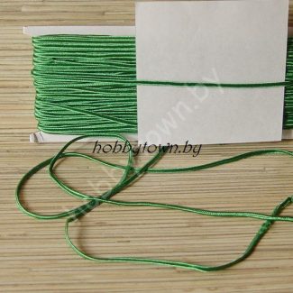 Сутажный шнур (цв.зелёный) отрез 1 м