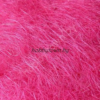 Сизаль (натуральное волокно) цв. ярко-розовый, 45-50гр