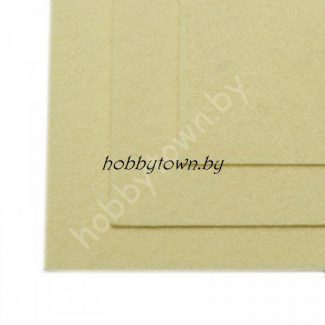 Фетр 20х30, жёсткий, толщина 1мм (цв. шампань)