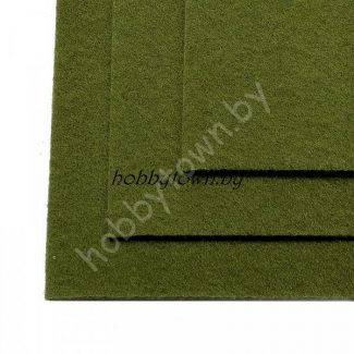Фетр 20х30, жёсткий, толщина 1мм (цв. травяной)