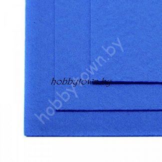 Фетр 20х30, жёсткий, толщина 1мм (цв. голубой)