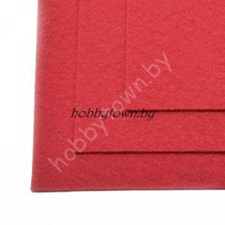 Фетр 20х30, жёсткий, толщина 1мм (цв. бордо)