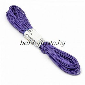 Шнур отделочный "сутаж" 2,5 мм (цв.фиолетовый) отрез 1 м