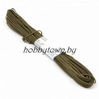 Шнур отделочный "сутаж" 2,5 мм (цв.хаки) отрез 1 м