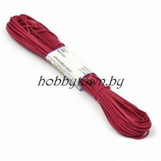 Шнур отделочный "сутаж" 2,5 мм (цв.малиновый) отрез 1 м