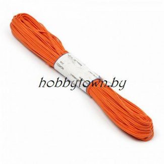 Шнур отделочный "сутаж" 2,5 мм (цв.оранжевый) отрез 1 м