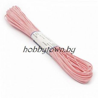 Шнур отделочный "сутаж" 2,5 мм (цв.розовый) отрез 1 м