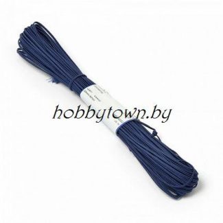 Шнур отделочный "сутаж" 2,5 мм (цв.синий) отрез 1 м