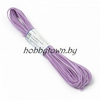 Шнур отделочный "сутаж" 2,5 мм (цв.сиреневый) отрез 1 м