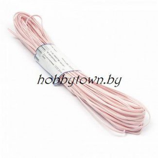 Шнур отделочный "сутаж" 2,5 мм (цв.св.розовый) отрез 1 м