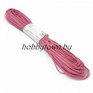 Шнур отделочный "сутаж" 2,5 мм (цв.ярко-розовый) отрез 1 м