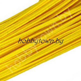 Шнур отделочный "сутаж" 2,5 мм (цв.жёлтый) отрез 1 м