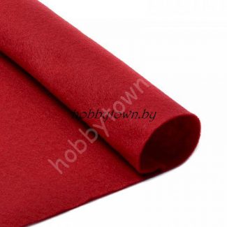 Фетр 20х30, мягкий, толщина 1мм (цв. бордо)