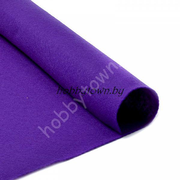 Фетр 20х30, мягкий, толщина 1мм (цв.фиолетовый)