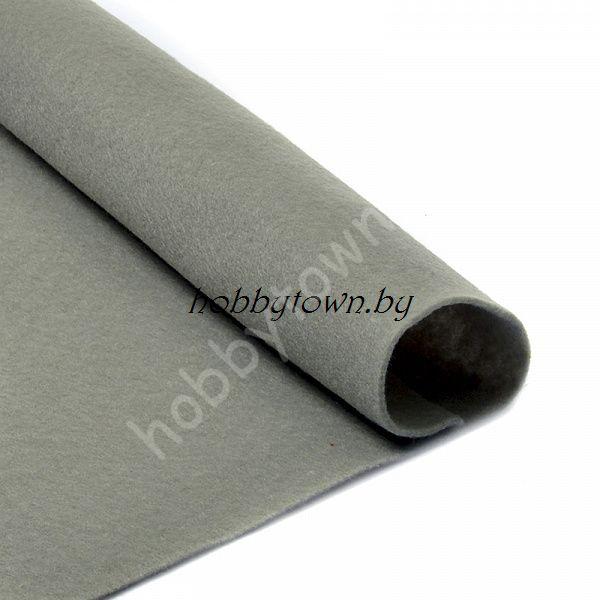 Фетр 20х30, мягкий, толщина 1мм (цв. светло-серый)