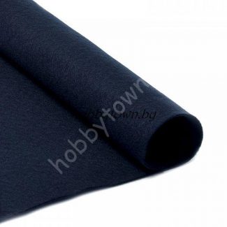 Фетр 20х30, мягкий, толщина 1мм (цв. иссиня чёрный)