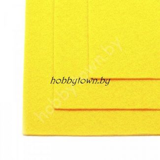 Фетр 20х30, жёсткий, толщина 1мм (цв. желтый)