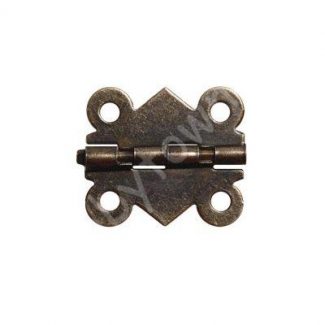 Петля для шкатулок фигурная 18х20мм (цв.бронза) 1шт.