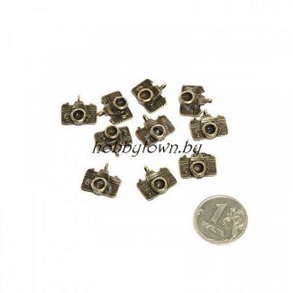 Металлические шармы-подвески "Фотоаппарат" 1 шт.