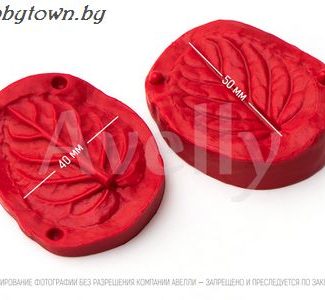 Силиконовый вайнер Лист фиалки, большой