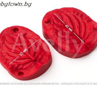 Силиконовый вайнер Лист фиалки, маленький