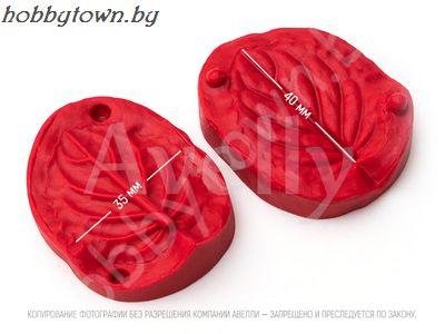 Силиконовый вайнер Лист фиалки, маленький