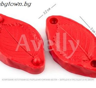 Силиконовый вайнер Лист розы, мини